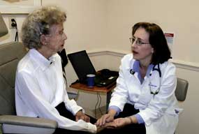 Senior with Doctor